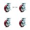 Service Caster 6 Inch Poly on Aluminum Caster Set with Roller Bearing 4 Brake 2 Swivel Lock SCC SCC-30CS620-PAR-TLB-BSL-2-TLB-2 - alternate 2